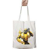 Transformers Bumblebee Iki Taraf Kalıcı Yıkanabilir Okul Plaj Omuz Bez Çanta
