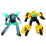 Transformers EarthSpark Cyber-Combiner Bumblebee ve Mo Malto Robot Aksiyon Figürleri, 6 Yaş ve Üzeri Erkek ve Kız Çocukları için Etkileşimli Oyuncaklar