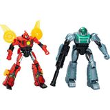 Transformers EarthSpark Cyber-Combiner Terran Twitch ve Robby Malto Robot Aksiyon Figürleri, 6 Yaş ve Üzeri Erkek ve Kız Çocukları için Etkileşimli Oyuncaklar