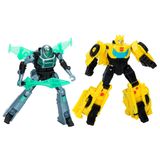 Transformers EarthSpark Siber Birleşim Seti Bumblebee ve Mo Malto Aksiyon Figürleri