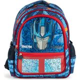 Transformers Lisanslı Optimus Prime Okul Çantası - 3 Bölmeli Pvc Panelli Ilkokul Sırt Çantası - Lacivert