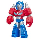 Transformers Playskool Heroes Mega Mighties Rescue Bots Academy Optimus Prime Figure 10 inç Figür, 3 yaş ve üstü çocuklar için koleksiyon oyuncakları