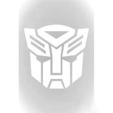 Transformers Temalı 10 X 11 Cm Oto Sticker, Beyaz Renk