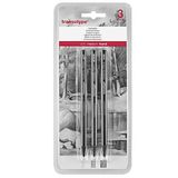 Transotype Woodless 3'lü Charcoal Pencil Füzen Kalem Seti