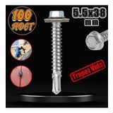 Trapez Cati Vidasi 5.5X38 Mm Paket 100 Adet Matkap Uclu Sac Akilli Vida Cati Panel Metal Agac Vidasi