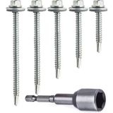 Trapez Çatı Vidası Matkap Uçlu 5.5X50 mm 100 Adet - Altın