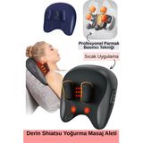 Trapez ve Boyun Masaj Aleti - Isıtmalı Sırt Omuz Masaj Cihazı - Renkli
