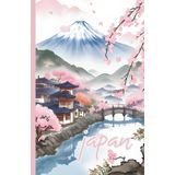 Travel Journal JAPAN: Ink Illustrations | Gift Idea | Portable 5.5x8.5’’ Journal - 60 Dot Grid Pages | Matte White Paper