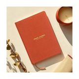 Travel Journal – Sert Kapaklı Seyahat Günlüğü, A5 Boyutunda, Planlama & Anı Alanı – Anı Defteri (Kiremit) - Çok Renkli