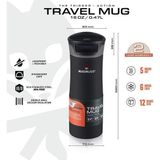 Travel Mug Termos Bardak 0.47 Lt Black