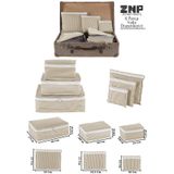 Travel Valiz Düzenleyici Set 6 Parça Bavul İçi Organizer Bej