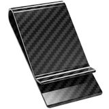 Travelambo minimalist karbon fiber cüzdan para klipsli ve ön cep, kredi kartı için ince cüzdan, siyah, 2 3/4 Inch x 1 1/2 Inch x 1/2 Inch, Minimalist