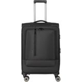 Travelite Travelit Crosslite 5.0 4W Trolley M Körüklü Orta Boy Valiz - Siyah