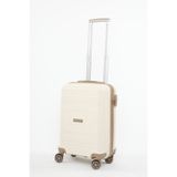 travelpolo Küçük Boy Kırılmaz Valiz Krem Vizon 1017