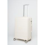 travelpolo Orta Boy Kırılmaz Valiz Krem 1017