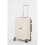 travelpolo Orta Boy Kırılmaz Valiz Krem Vizon 1017