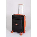 travelpolo Orta Boy Kırılmaz Valiz Siyah Oranj Turuncu 1017