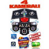 TRCharger 4 Kameralı (3 Motorlu + 1 Sabit)12MP 4G Solar Kamera AOV 7/24 Kayıt 1 Yıl 10GB Her Ay Turkcel Hediye