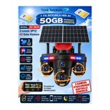 TRCharger S839 15MP 3 Kameralı 4G SIM Kartlı Solar Güvenlik Kamerası Çift Panel 360° PTZ 3 MOTORİZELİ 1 Yıl Her Ay 50GB internet Bizden