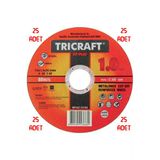 Trcx 25 Adet Inox Metal Kesici Taş 115X1.0x22 Mm 25'Li