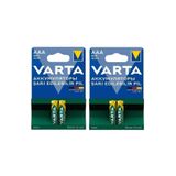 Treagle 4 Adet Varta 57033 800Mah Aaa Şarj Edilebilir Ince Kalem Pil 2 Kartel Taze Pil