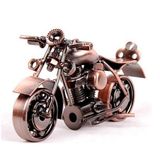 Trebisky Metal heykel – Retro Klasik el yapımı demir Motosiklet benzersiz metal Art Decor – Home Décor, metal, Copper Cruiser, 5.5"L,3"H