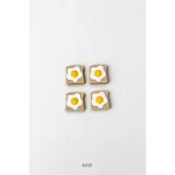 tredblock Mekanik Klavye Uyumlu Tost & Yumurta Keycap Seti – 4'lü Premium Keycap