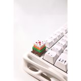 tredblock Minecraft Çim Bloğu & Kek Tasarımlı 3D Artisan Keycap - Mekanik Klavye Uyumlu