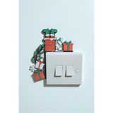 tredblock Yılbaşı Işık Anahtarı Köşeliği Dekoru Yılbaşı Süsü Noel Baba Priz Süsü