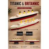 TREDO Titanic & Britannic Gemi Maketi 23 Cm – Özel Stand Hediyeli