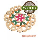Tree Ahşap Çaydanlık Altlığı-Tencere Tava Altlığı 16X16