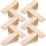 Treela Sandalye Sopası Malzemeleri için Ahşap Takozlar Ahşap Takoz Kaymaz Ahşap Kapı Kama Aleti Sandalye için Üçgen Blok, Sopa Kapı Durdurucu, 9,94 x 1,18 x 1,18 inç (10 Adet)
