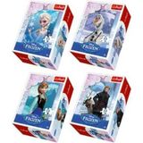 Trefl Frozen 4'lü Seti - Elsa - Anna - Olaf Kristoff 54 Parça Yapboz Frozen -Puzzle