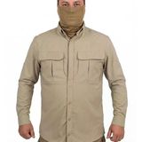Trekking Gömlek Bej Outdoor Tactical Koruma Gömleği Likralı