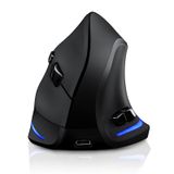 TRELC Kablosuz Fare Üç Modlu (BT 5.0/3.0+2.4GHz), 3 Ayarlanabilir DPI ile Ergonomik Dikey Fare, 3 Cihaz için Şarj Edilebilir Optik Kablosuz Fare, PC, Masaüstü, Dizüstü Bilgisayar, Tablet için 7 Düğme