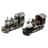 Tren Vintage Dekoratif Biblo - Kumbara Renkli 20X12x8cm Reçine (5067)