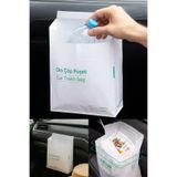TREND 1 Adet Pratik Su Geçirmez Oto Araba Plastik Çöp Poşeti, Yapışkanlı Araç İçi Çöp Torbası, Tek Kullanımlık Plastik Çöp Poşeti