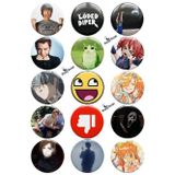 Trend-12 Manga Anime Kpop Temalı Rozet Seti 44 mm- 30 Adet