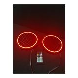 TREND 20 Cm Neon Rgb Ledli Kumanda Kontrollü Midrange Kapağı 20cm Midrange Hoparlör Uyumlu Petekli Model