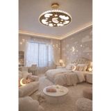 TREND 60LIK DREAM MOON GOLD GENÇ ODASI MODERN KRİSTAL FLEKSİ AVİZE