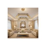 TREND 60x40x25 ALTIGEN GOLD MODERN KRİSTAL AVİZE