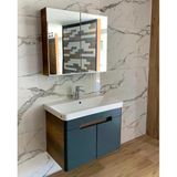 Trend 80 Cm Banyo Dolabı (Barok-Antrasit)