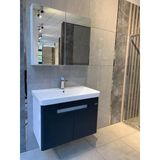 Trend 80 Cm Banyo Dolabı (Beyaz-Antrasit)