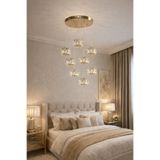 TREND 8LİK 8 SARKITLI AURORA Gold Prestige KRİSTAL AVİZE