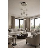 TREND 8LİK 8 SARKITLI AURORA GÜMÜŞ Prestige KRİSTAL AVİZE