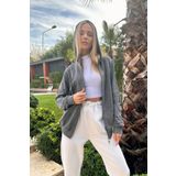 Trend Alaçatı Stili ALC-667-001 Antrasit Kadın Sweatshirt