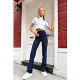Trend Alaçatı Stili ALC-X10113 Lacivert Kadın Pantolon