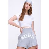 Trend Alaçatı Stili Kadın Beyaz Bisiklet Yaka Bağcıklı Crop Fit T-Shirt ALC-X6042