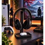 Trend Clicker Modern Kulaklık Standı - Siyah