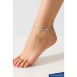 TREND COLLECTİON Paslanmaz Çelik Yıldız Charm Halhal Kadın Gümüş Renk İnce Zincirli Ayarlanabilir Halhal